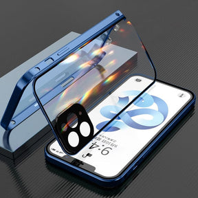 Case Magnética Blindada iPhone Dupla Proteção 360º com Película de Privacidade