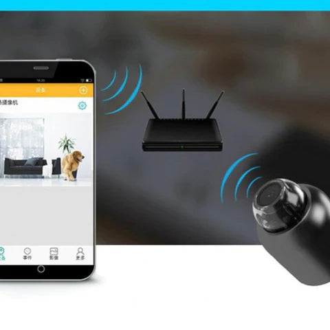 Mini Câmera de Segurança sem Fio com Visão Noturna - InvisoVision